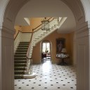 Replacement Manor House / Entrance hall and staircase