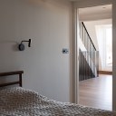 PRIVATE RESIDENCE - MAIDA VALE / Bedroom with view of bespoke stair