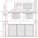 PRIVATE RESIDENCE - EAST LONDON / Rear elevation drawing of extension