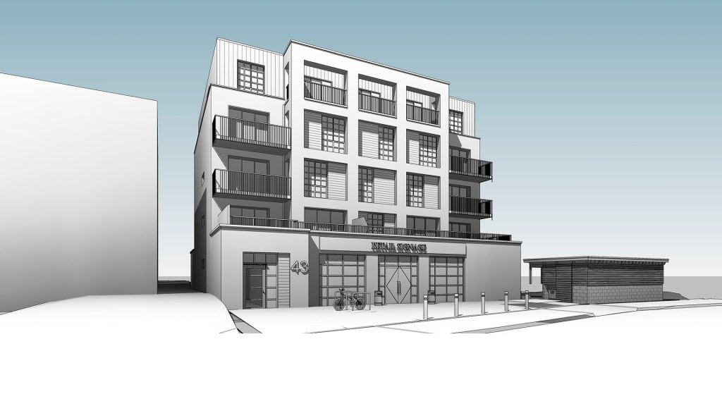 Upper Clapton Road / perspective front elevation