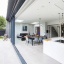St Stephen's Gardens / View of sliding door system in the rear extension.