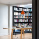 Detached Family Home, North Oxford / Corridor showing library fireplace