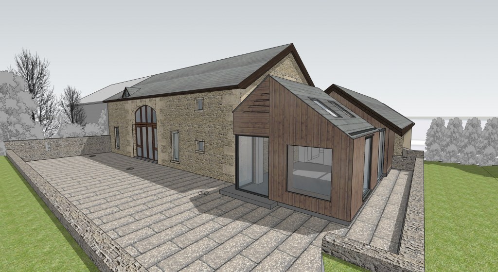Barn Extension and Refurb / Extension alongside the existing stone barn
