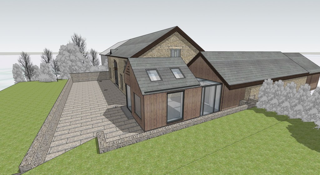Barn Extension and Refurb / Extension alongside the existing stone barn 4