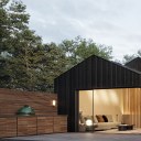 Forest Side / Corner Doors and Charred Cladding