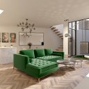 Hidden House / Artist impression of lower level open plan living room
