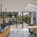 Rees Architects | Aldersbrook / Aldersbrook | Crittall doors across the length of the extension.