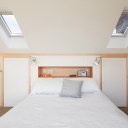 Zinc Loft Conversion / Zinc Loft Conversion - Bed with Fitted Joinery in Eaves
