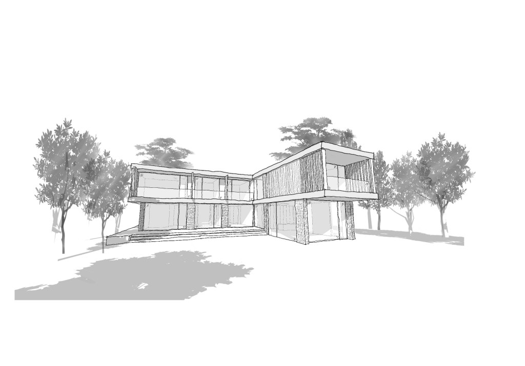 Dedham Vale / Sketch - Rear Elevation