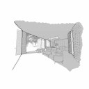Dedham Vale / Sketch - Open plan kitchen/living/dining