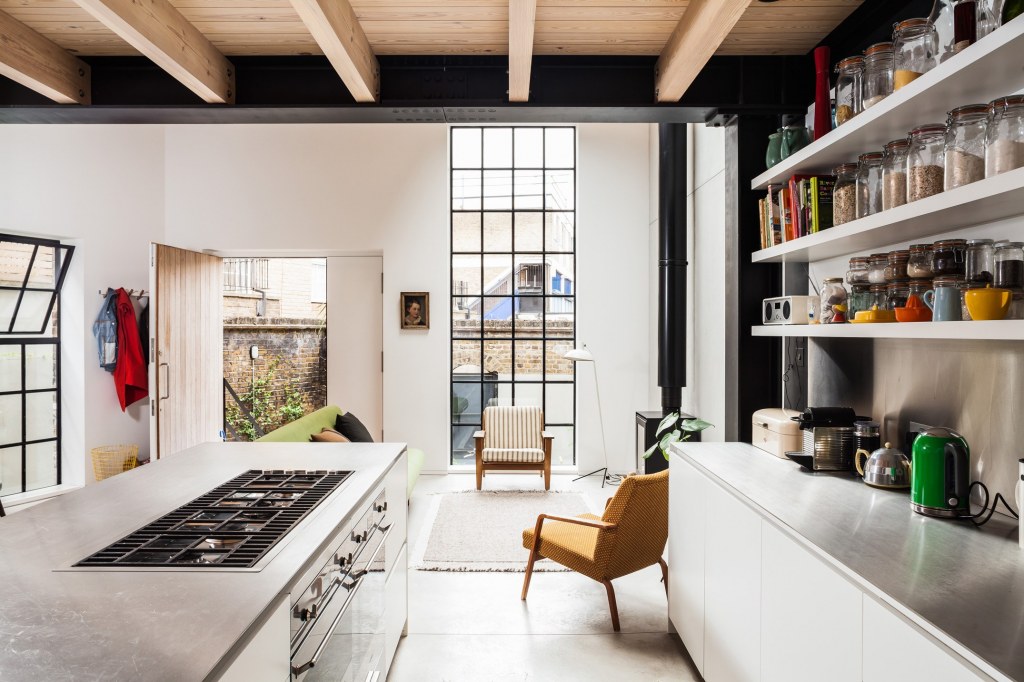 Gin Distillery / View across the Living Area