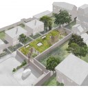 Woodward Terrace / The green roof meadow provides a garden outlook and hidden house