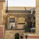 The Gin Distillery London / The exterior façade has been repaired with a brick patchwork