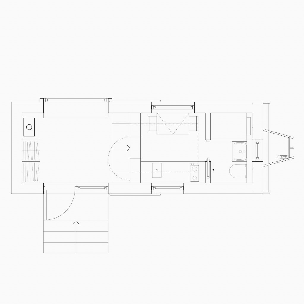 Off-grid Tiny Cabin / Plan