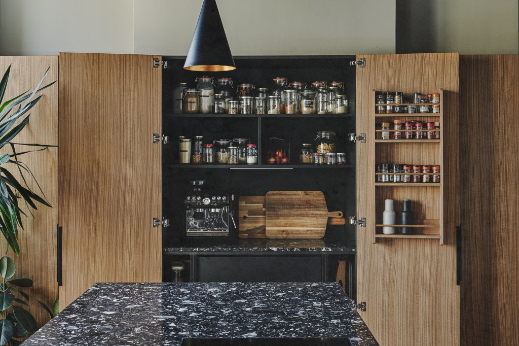 Wanstead / Oak panelled cupboards within