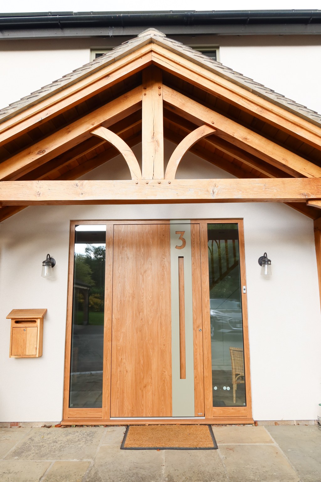 Residential client, renovation and extension works / New oak frame porch