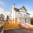 Darley Abbey Renovation / Front approach with new build garage
