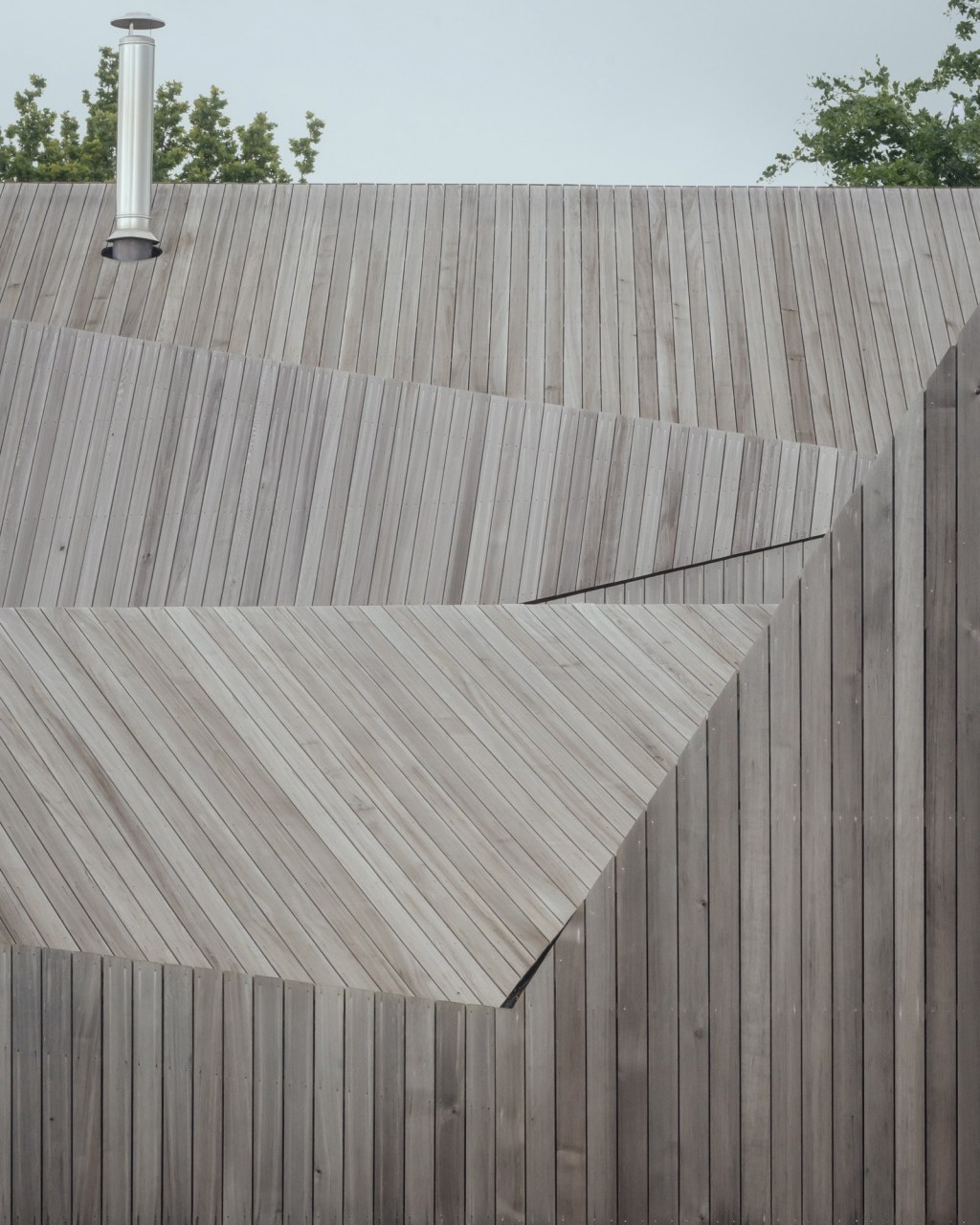 Water Farm / Undulating Timber Roof
