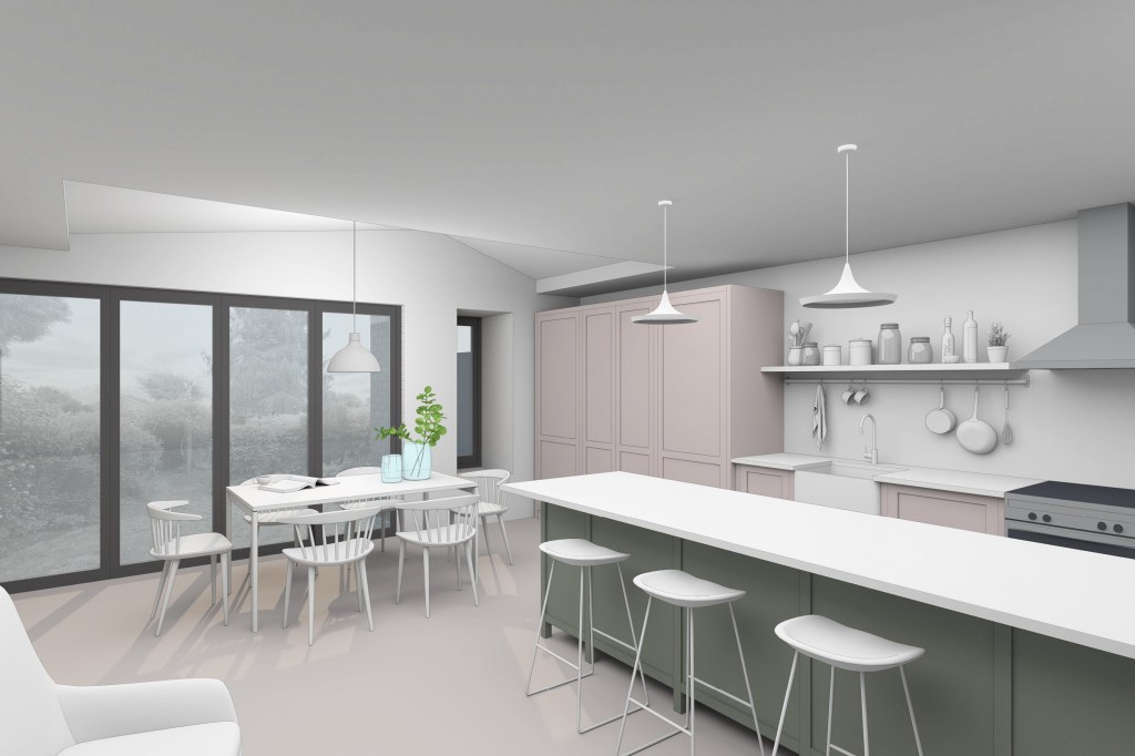 17 Mandeville Road / View of Proposed Kitchen Dining Space